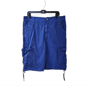 Krishh Blue Cargo Shorts Men SIZE 36